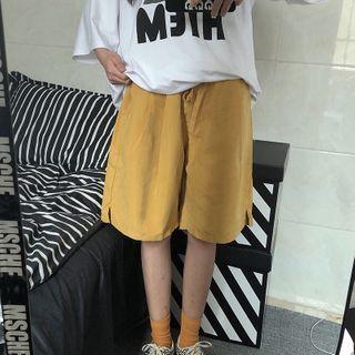 Drawstring Straight-fit Shorts