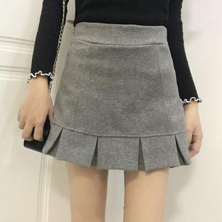 Pleated A-line Skorts