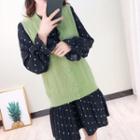 Knit Vest Green - One Size