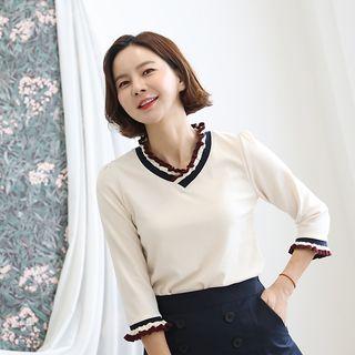Lettuce-edge Ringer Top