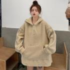 Loose-fit Zip-up Fleece Hoodie