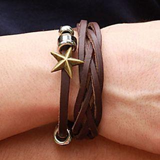 Genuine Leather Star Bracelet