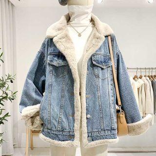 Reversible Fluffy Denim Jacket