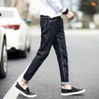 Contrast Trim Jeans