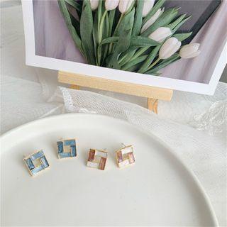Epoxy Square Earring