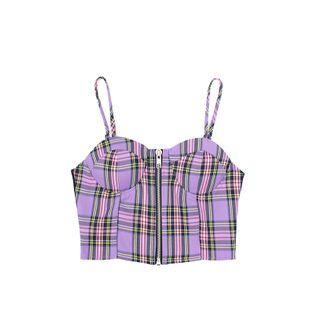 Plaid Cropped Camisole