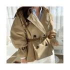 Boxy-fit Cotton Trench Jacket