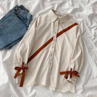 Bow Shirt Almond - One Size