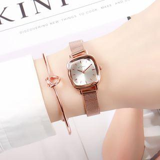Set: Milanese Strap Watch + Knot Bangle