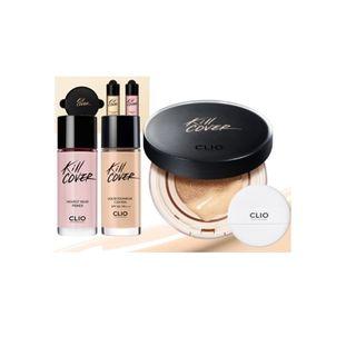 Clio - Kill Cover Liquid Founwear Cushion Set : Cushion 15g + Refill 20g + Primer 20g