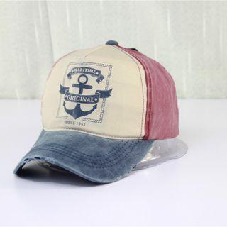 Distressed Printed Baseball Cap