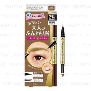 Bcl - Browlash Rich W Eyebrow Liquid & Powder (light Brown) 1 Pc