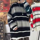 Unisex Colorblock Loose-fit Sweater