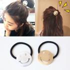 Alloy Smiley Hair Tie Gold - One Size