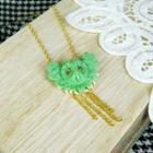 Green Owl Necklace