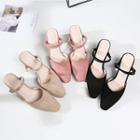 Block Heel Pointy Mules