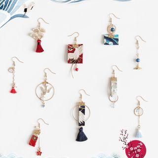Japanese Style Alloy Dangle Earring (various Designs)