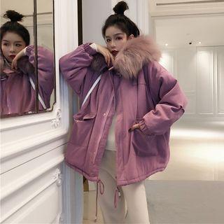 Long-sleeve Hooded Fleece Zip Jacket