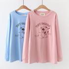 Panda Print Long-sleeve T-shirt