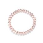 Fashion Elegant Light Purple Freshwater Pearl Beaded Bracelet  - One Size