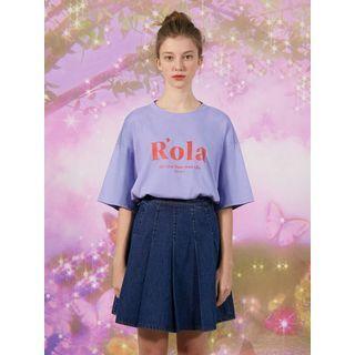 Rola Logo-printed T-shirt Blue - One Size