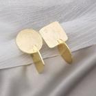 Geometric Asymmetrical Alloy Dangle Earring E3672 - 1 Pair - Asymmetric - Gold - One Size
