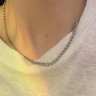 Chunky Chain Necklace 1pc - Silver - One Size
