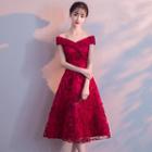 Off-shoulder Lace Appliqued Prom Dress (various Designs)