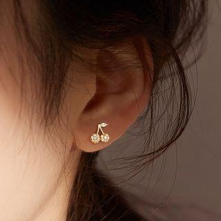 Cherry Sterling Silver Earring