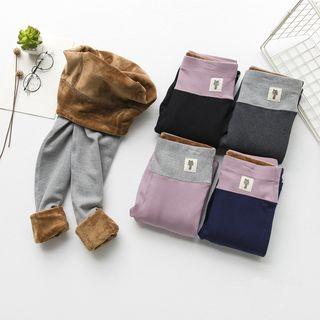 Fleece Lined Color Panel Leggings