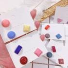 Set Of 3: Geometric Stud Earring