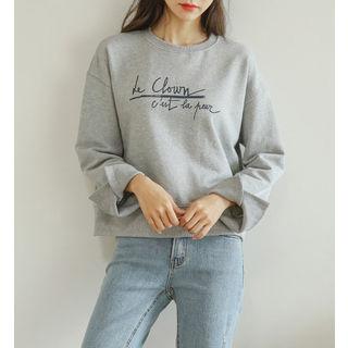 Letter-printed Cotton Sweatshirt