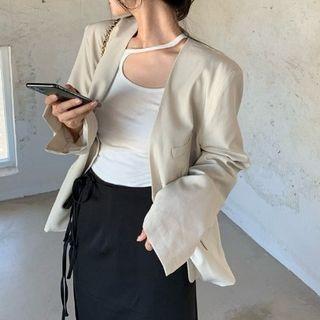 Sleeveless Top / Loose-fit Blazer