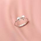 Bow Sterling Silver Ring 1pc - Silver - 15