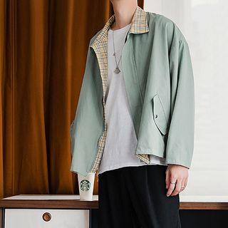 Two-way Gingham Jacket