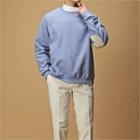 Elbow-patch Napped Sweatshirt