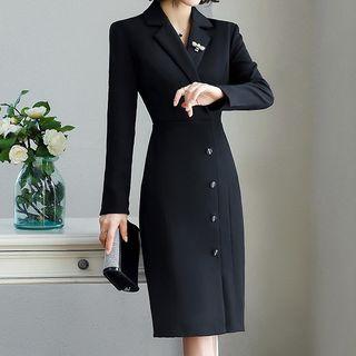 Single-breasted Blazer Sheath Dress