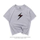Short-sleeve Lightning Printed T-shirt