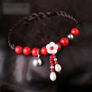 Retro Gemstone Flower Bracelet / Anklet