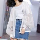 Angel Print Long-sleeve Light Jacket