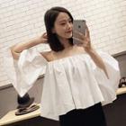Off-shoulder Cropped Blouse