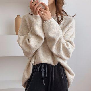 Crew Neck Sweater Almond - One Size