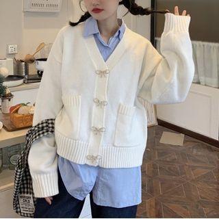 Plain Bow Cardigan