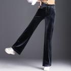 Velvet Wide-leg Sweatpants