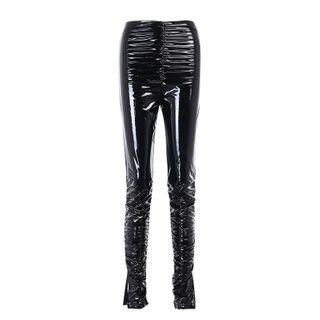 Side-slit Skinny Pants