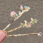 Set Of 3 : Rabbit Alloy Hair Pin (assorted Designs) Ly499 - Set Of 3 - Gold - One Size