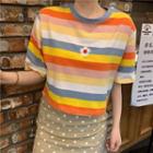 Rainbow Striped Tank Top / Short Sleeve T-shirt