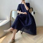 Short-sleeve Floral Midi Dress / Top