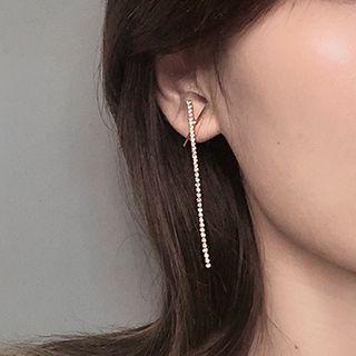 Rhinestone Strap Earring