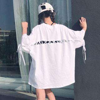 Loose-fit Cutout-back T-shirt